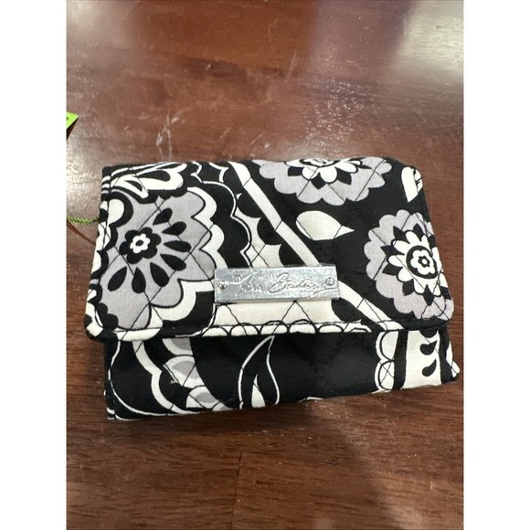 Vera Bradley Midnight Paisley Wallet Trifold New with tag Quilted Cotton - Picture 4 of 7